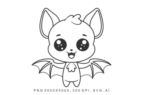 Bat Coloring Pages for Creative Adults