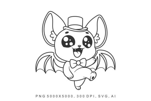 Bat - Dance: Whimsical Vector Art for Creative Professionals