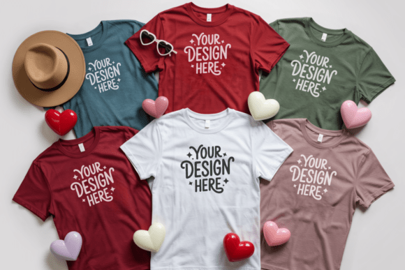 BC3001 Christmas Group T-shirt Mockup 7: A Versatile Tool for Creative Presentations