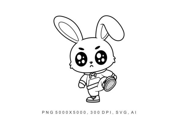 Bunny - Jacket Coloring Design
