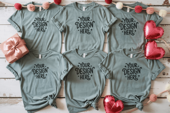 C1717 Valentine Group T-shirt Mockup 21: A Versatile Tool for Creative Expression