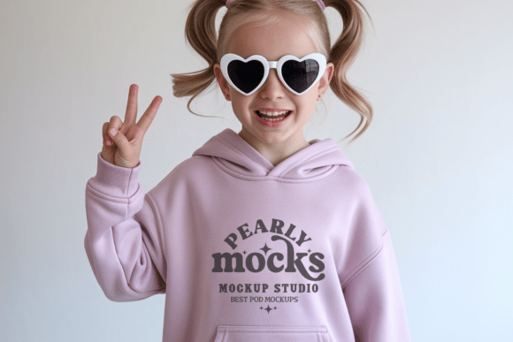 Gildan 18500B Hoodie Valentine Mockup 36