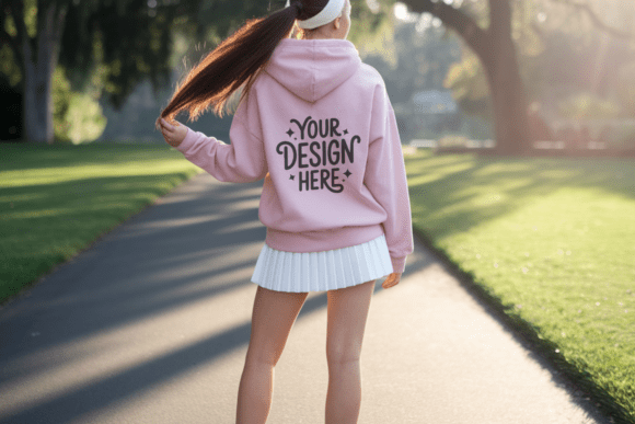Gildan 18500B Kids Hoodie Back Mockup 27: The Smart Choice for Clean, Professional Design Presentations