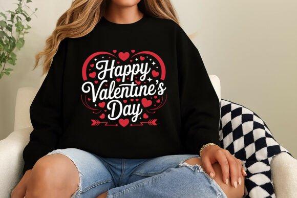 Happy Valentine’s Day Heart Design With Bold Visual Impact for Creative Projects