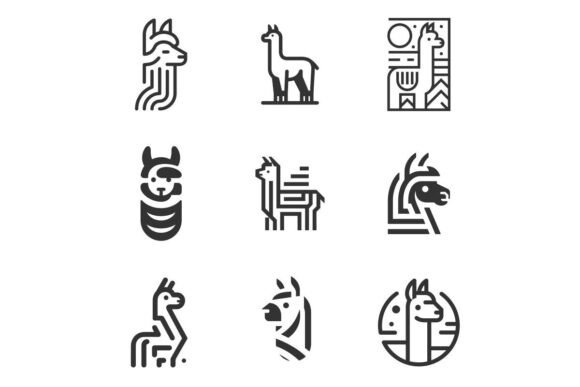 Joyful Alpaca, Modern Logo Magic