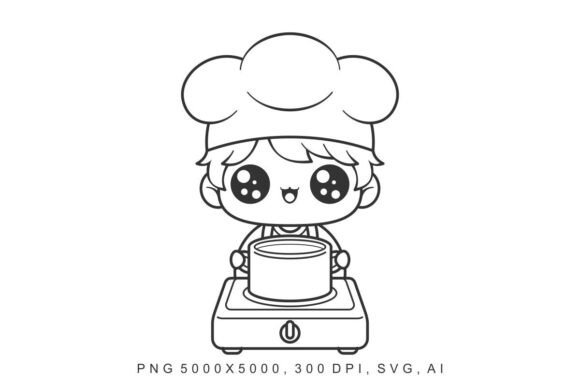 Kids - Chef Coloring Resources for Creative Learning and Engagement