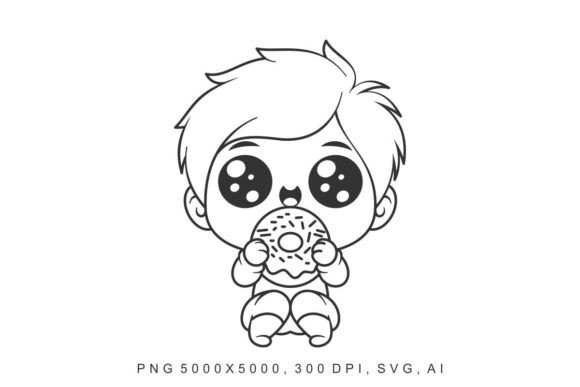 Kids - Donut: A Versatile Vector Resource for Creative and Educational Applications