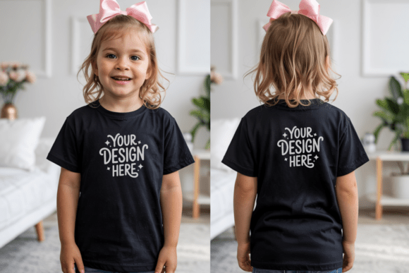 Kids Gildan 5000B Front Back Mockup 18