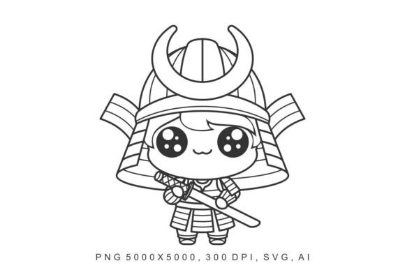 Kids - Samurai Coloring Pages for Creative Play and Learning