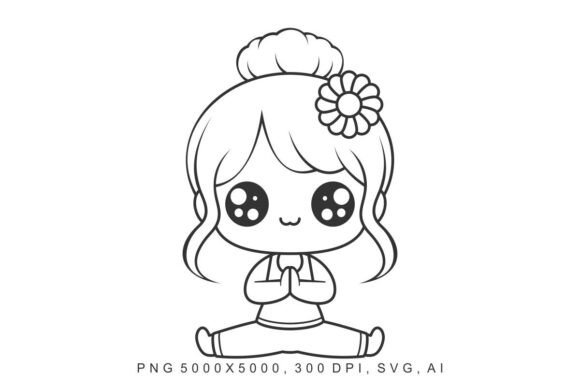 Kids Yoga Coloring Designs
