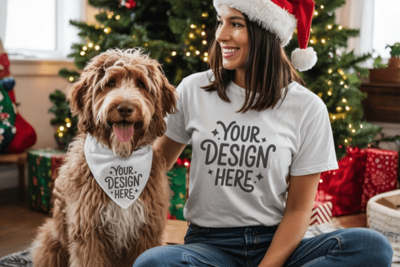 Pet Bandana Collar Mockup 7