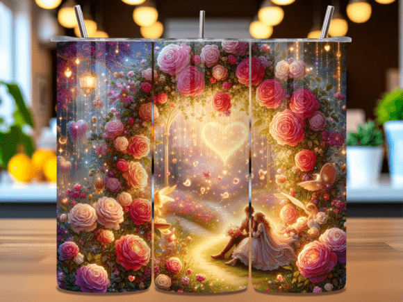 Romantic Rose Arch Garden Love Tumbler