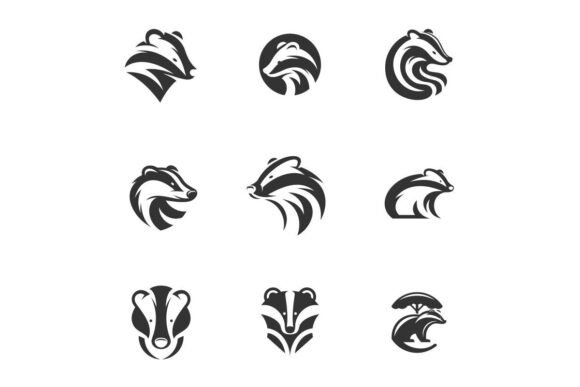 Smart Badger, Logo Intellect Refined: A Versatile Design Asset for Real-World Creativity