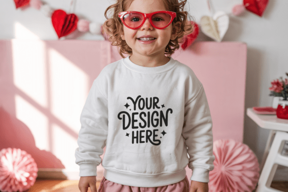 Valentine Gildan 18000B Kids Mockup 45: A Versatile Tool for Creative and Commercial Use