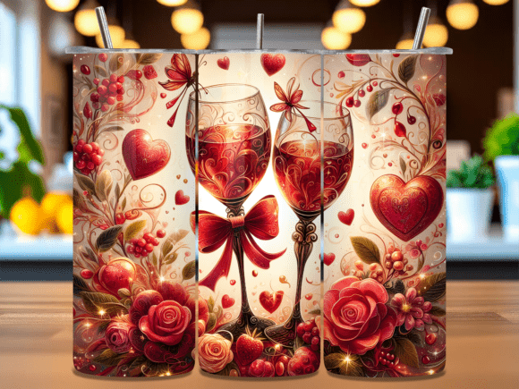 Valentine Wine Glasses Romantic Tumbler