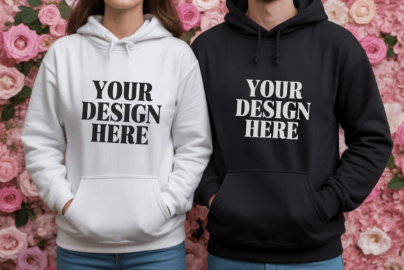 Valentine’s Day Couple Shirt Mockup 46