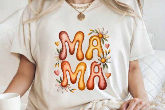 Watercolor Floral Mama Mothers Day PNG