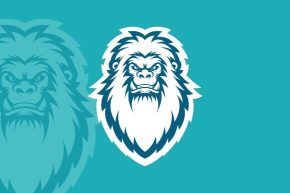 Yeti Face, Illustration Mascot E-sport: A Flexible Visual Asset for Gaming Brands and Creative Projects
