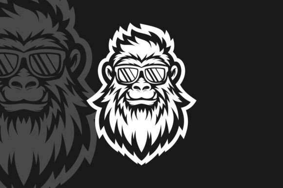 Yeti with Eyeglasses Illustration